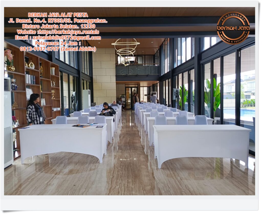 Rental Meja IBM Cover Dan HPL Di Area Jakarta Selatan