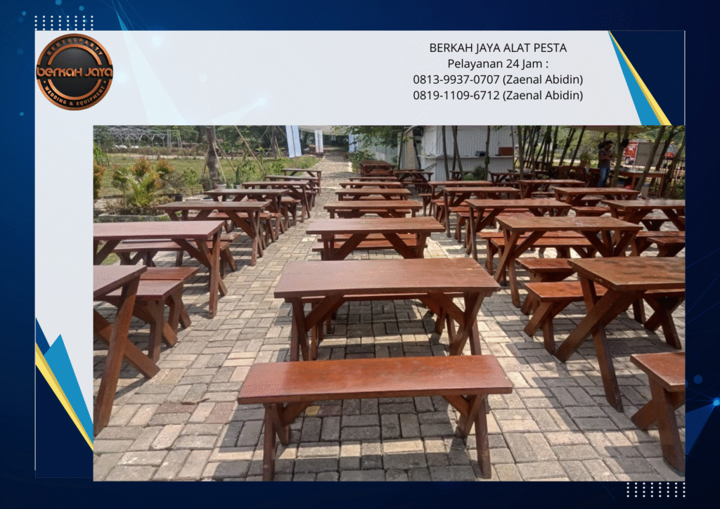 Rental Bangku Taman Kayu Type Kaki Extra Jakarta Selatan