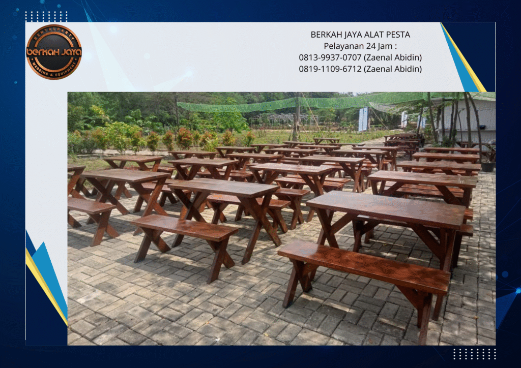 Rental Bangku Taman Kayu Type Kaki Extra Jakarta Selatan