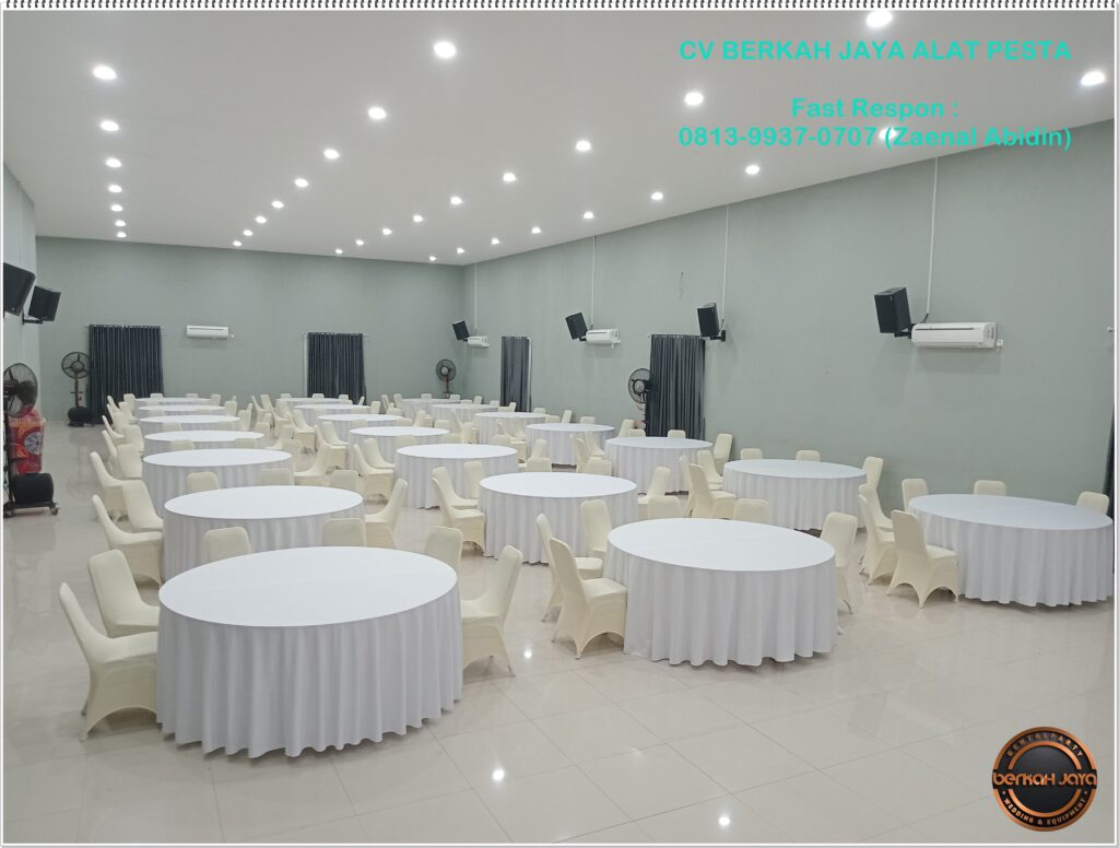 Rental Meja Bundar Atau Bulat Aneka Ukuran Diameter Area Depok
